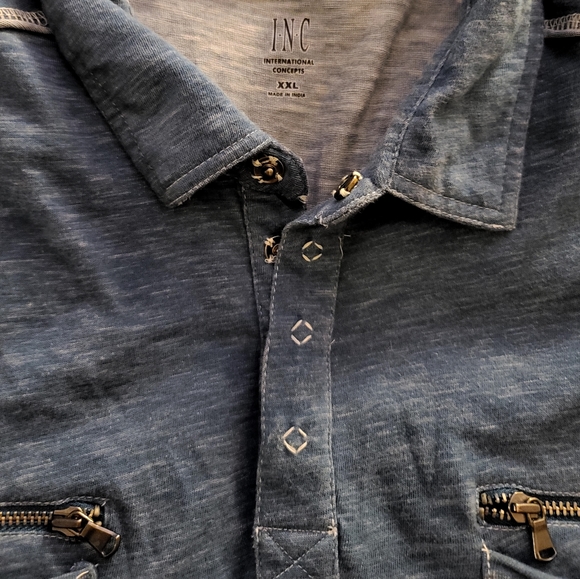 EUC VINTAGE INC Snap Polo - Picture 1 of 8